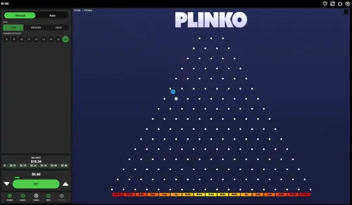 plinko gambling game mobile image